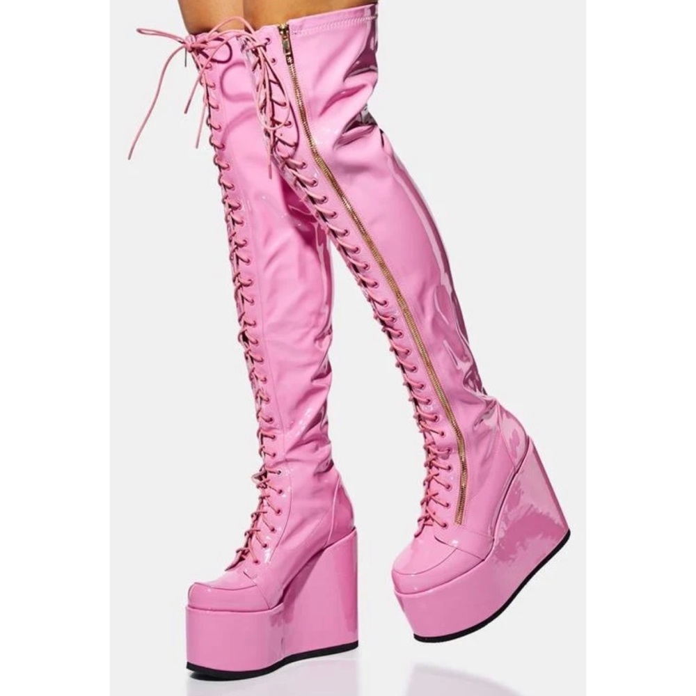 Lemon Drop 🍋 by Privileged Pink Neal Platform Boots